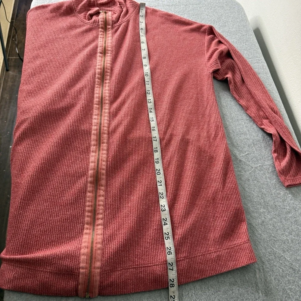 Soft Surroundings Lhami Full‎ Zip Ribbed Cardigan Womens Large Sweater Mock Neck
